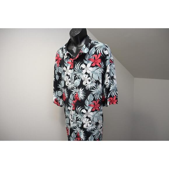 Cubavera Hawaiian Button Up Camp Shirt Floral 100% Viscose Relaxed Mens Sz 4XL - Picture 3 of 7